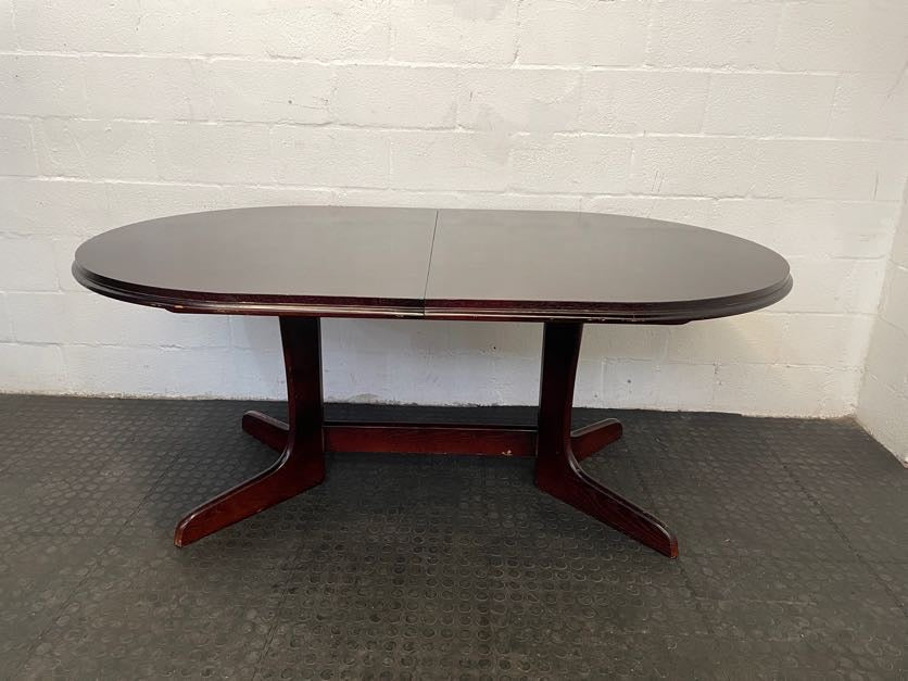 Cherry Wood Oval Extending Dining Table