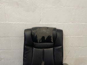 Black Ripped Seat Office Chair On Wheels - REDUCED