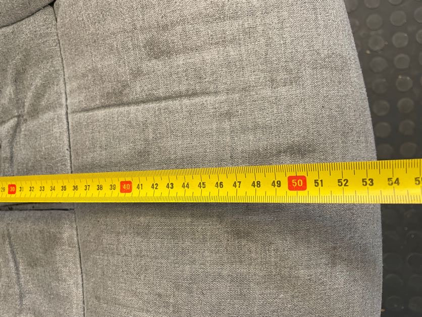 Black Ripped Seat Office Chair On Wheels - REDUCED