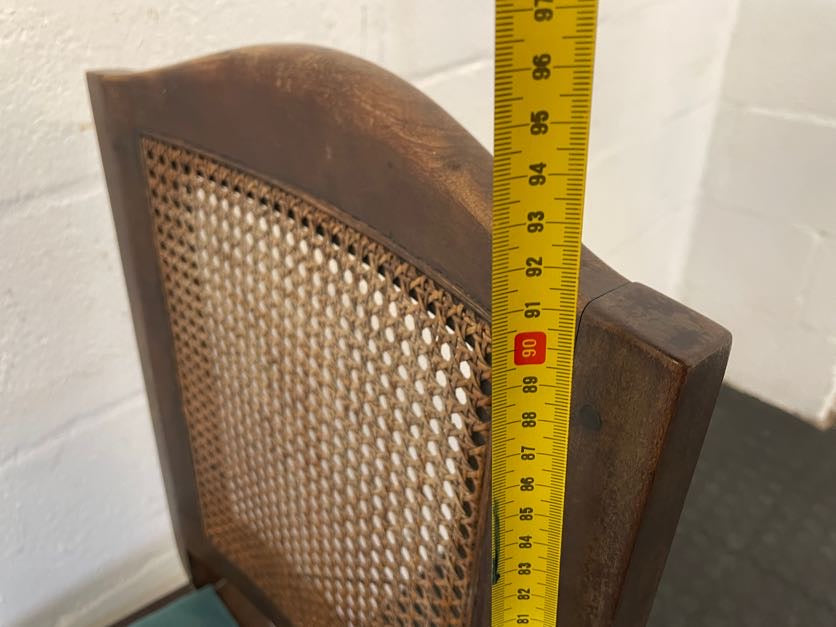 Wood & Rattan Back Dining Chair - PRICE DROP - 2ndhandwarehouse.com