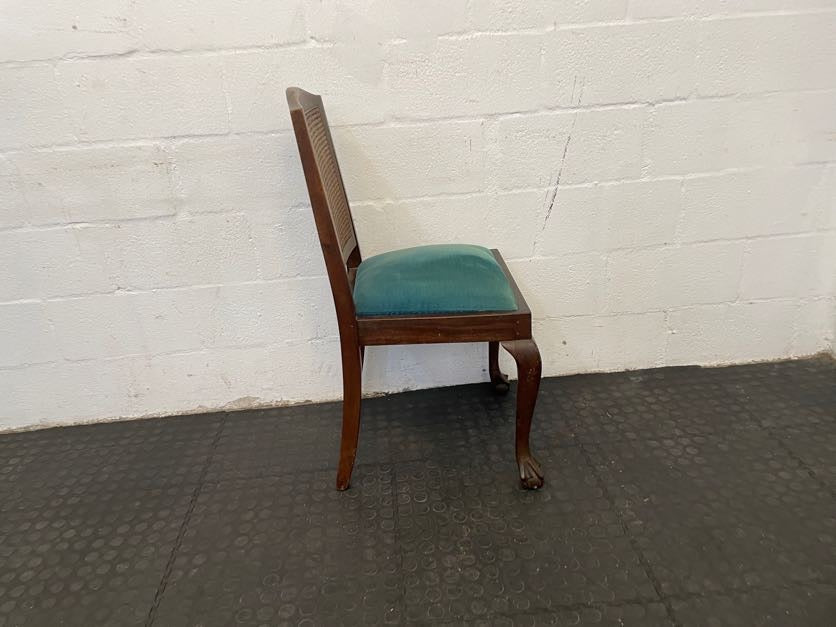 Wood & Rattan Back Dining Chair - PRICE DROP - 2ndhandwarehouse.com