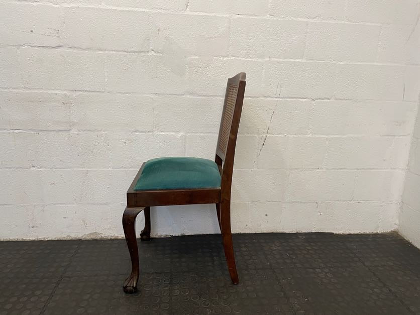 Wood & Rattan Back Dining Chair - PRICE DROP - 2ndhandwarehouse.com