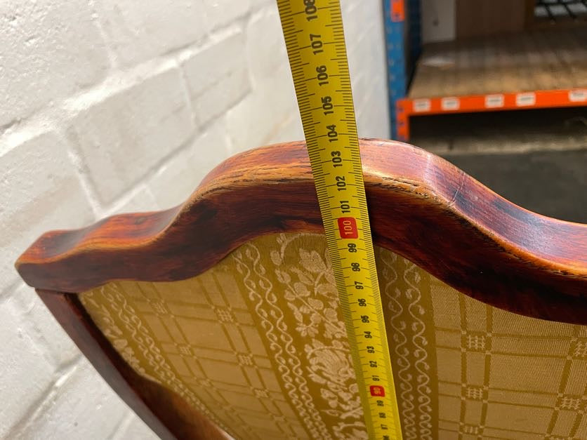 Cherry Wood & Yellow Seat Dining Chair - PRICE DROP - 2ndhandwarehouse.com