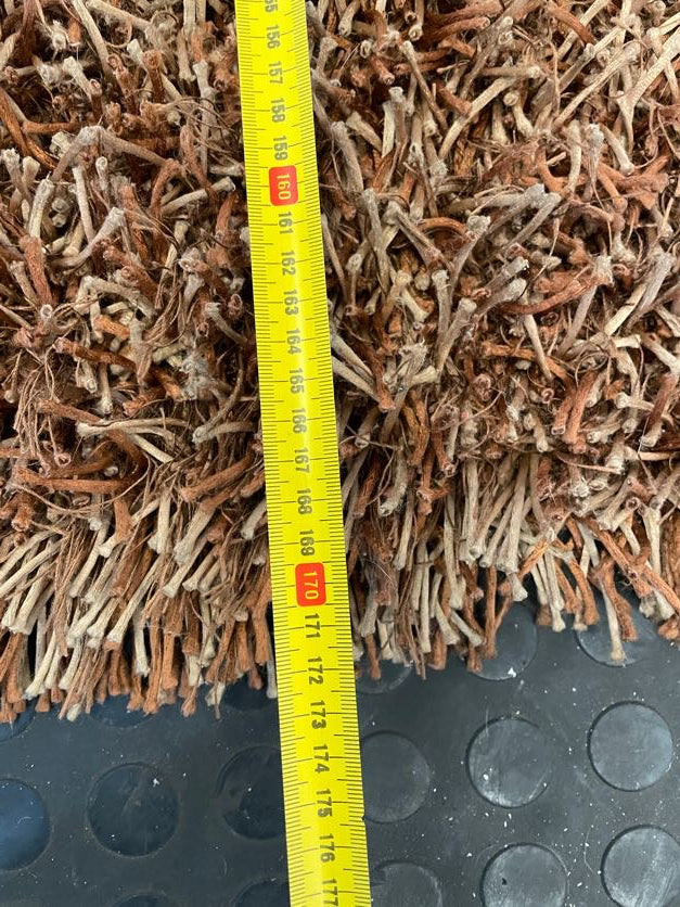 Brown Shaggy Wool Carpet 230cm x 170cm - PRICE DROP