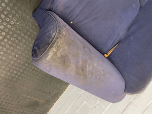 Blue 2 Seater Couch (Needs Repair) - REDUCED