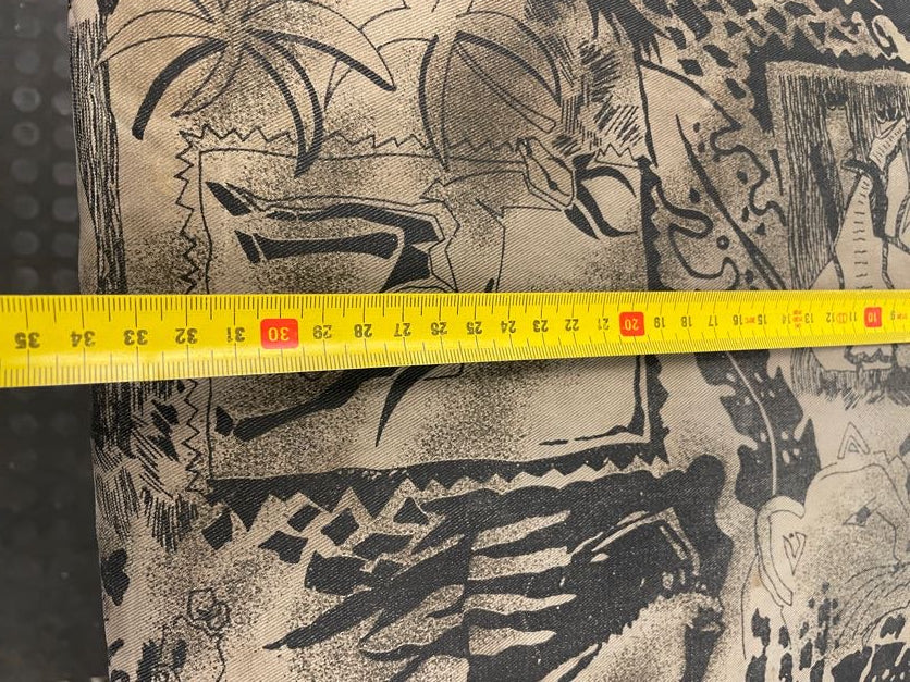 Wooden Bar Stool with Print Seat - PRICE DROP