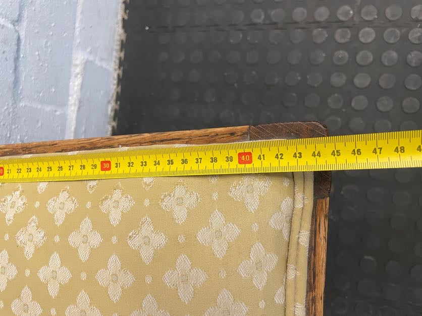 Wooden Dining Chairs with Yellow Material Seats - PRICE DROP