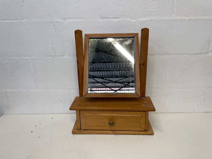 Desktop Mirror with Drawer