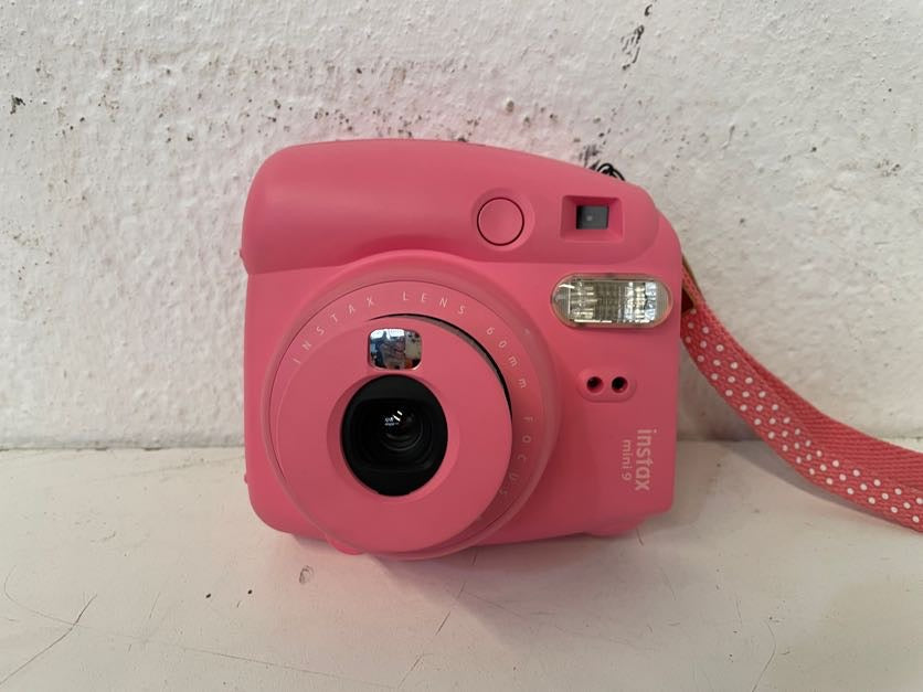 Pink Instax Mini 9 Camera with Protective  Carry Pouch