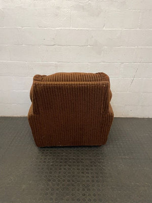 Brown Armchair (Small tears) - REDUCED