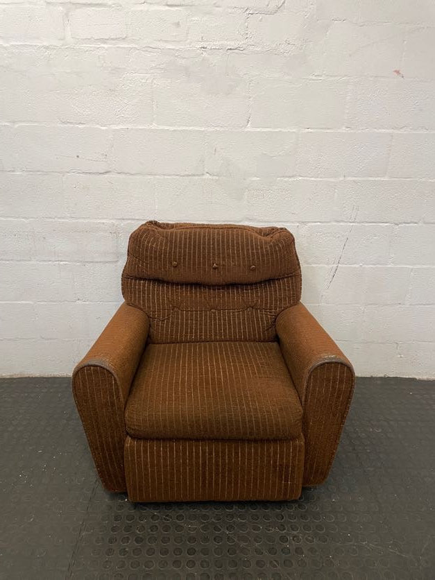 Brown Armchair (Small tears) - REDUCED