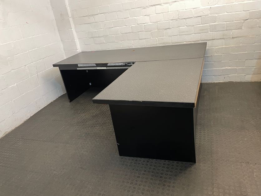 Black RHS L Shaped desk (Needs TLC) - PRICE DROP