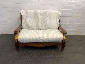 Two Seater Wooden Frame Couch