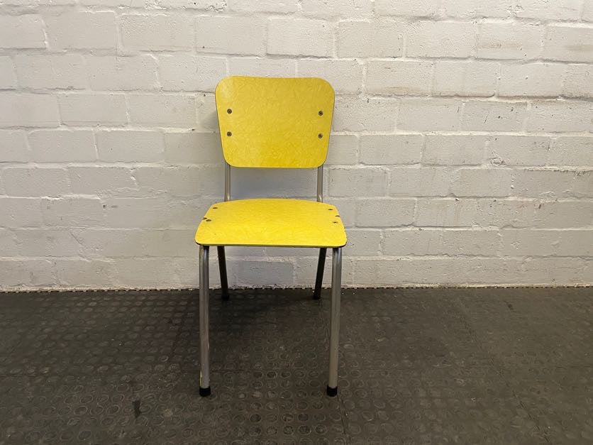 Vintage Yellow Kitchen Chair - PRICE DROP