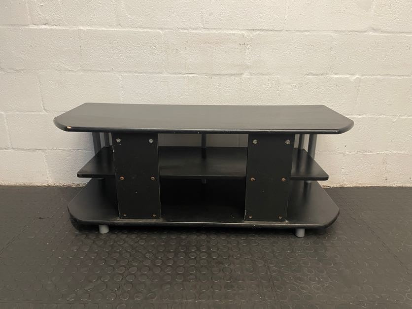 Black and Grey Simple TV Stand - PRICE DROP