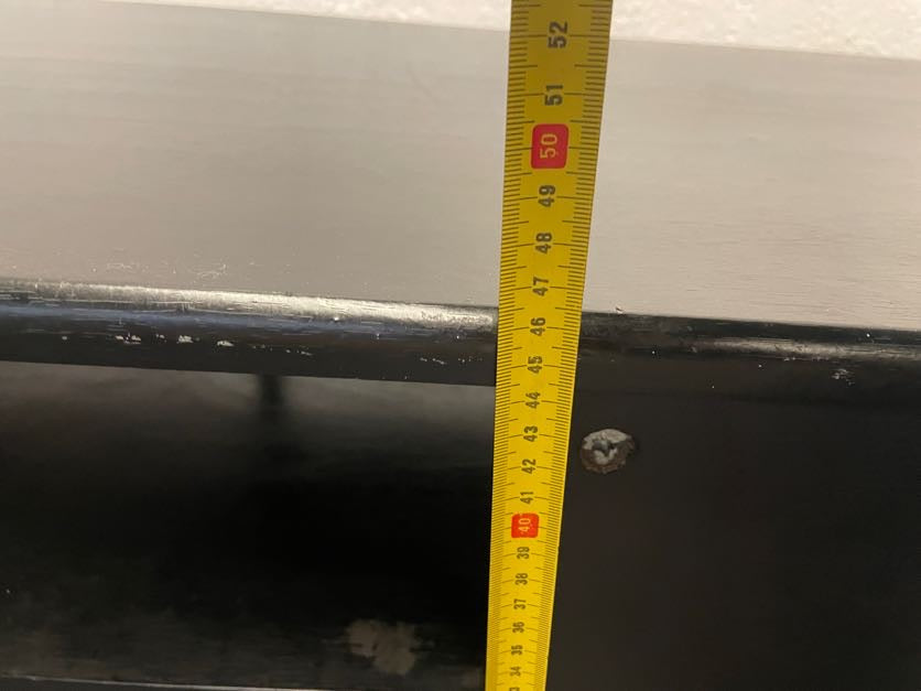 Black and Grey Simple TV Stand - PRICE DROP