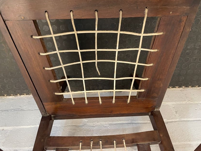 Wooden Riempie Armchairs - PRICE DROP