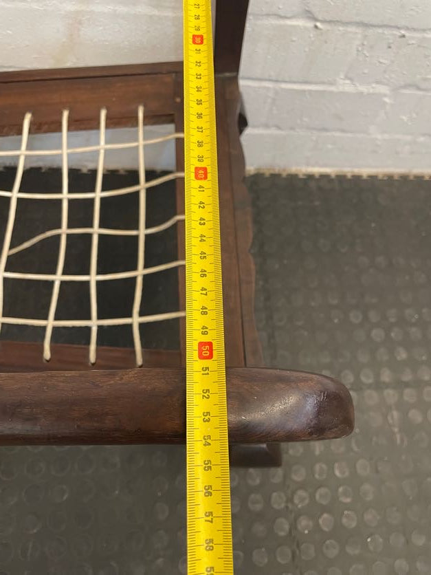 Wooden Riempie Armchairs - PRICE DROP