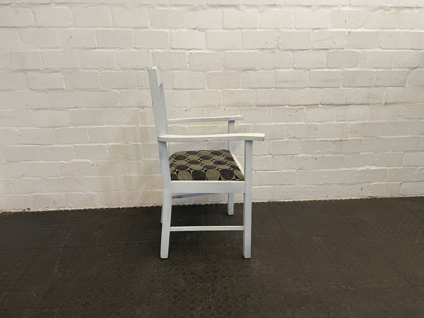 White Wooden Armchair - PRICE DROP