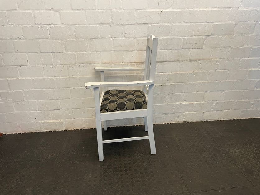 White Wooden Armchair - PRICE DROP