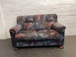 Multi-Colored Two Seater Couch