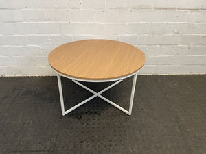 Round Steel Frame Coffee Table - PRICE DROP