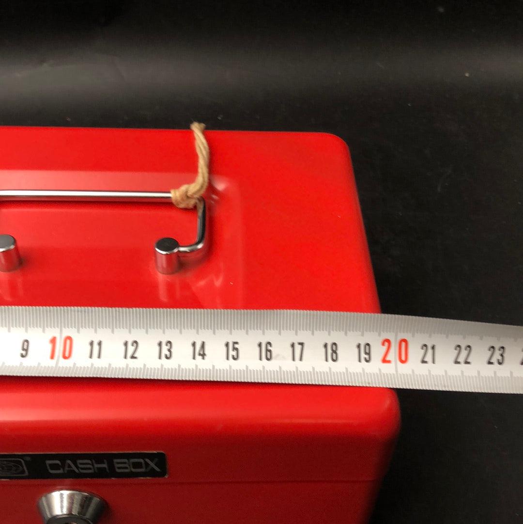 Metal Cash Box Red
