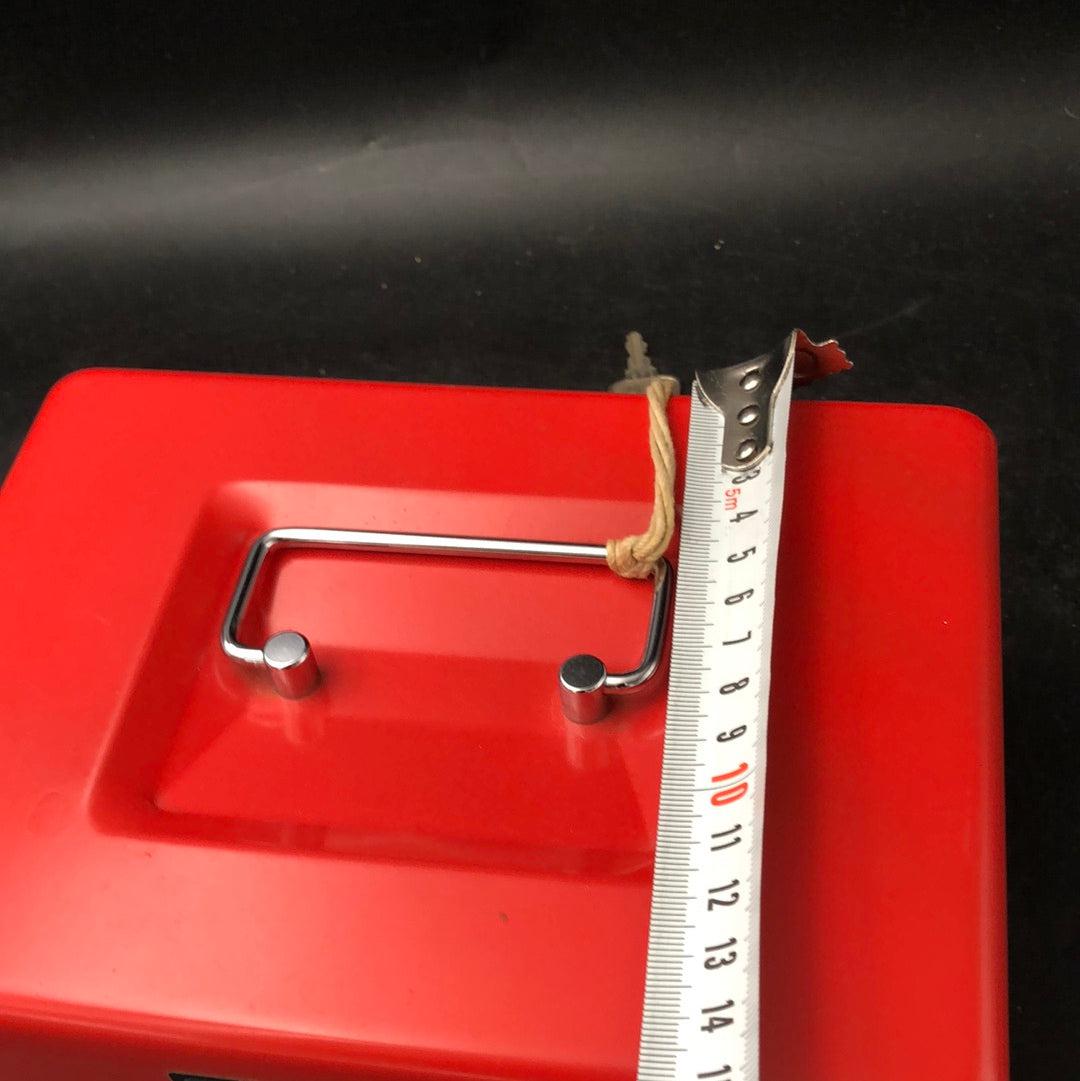 Metal Cash Box Red