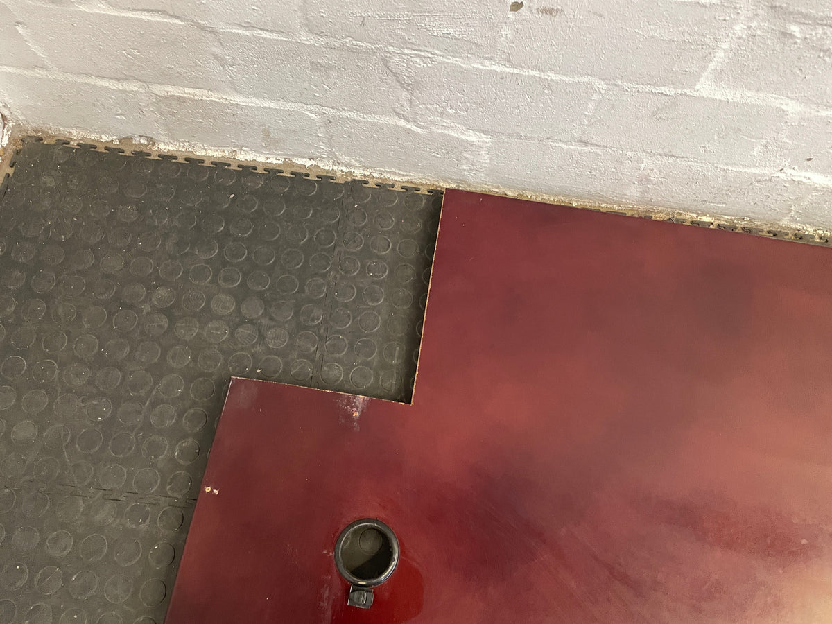 Cherry MDF Wood Desk Top (1.8m x 0.8)-(Corner Cut Out and One corner Reattached)