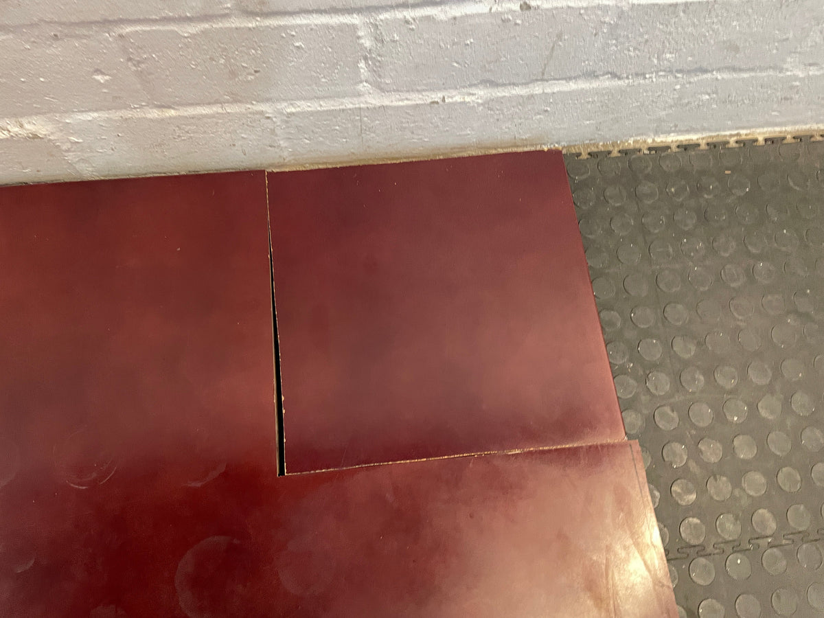 Cherry MDF Wood Desk Top (1.8m x 0.8m x 1.74m x 0.8m )-(One corner was reattached)