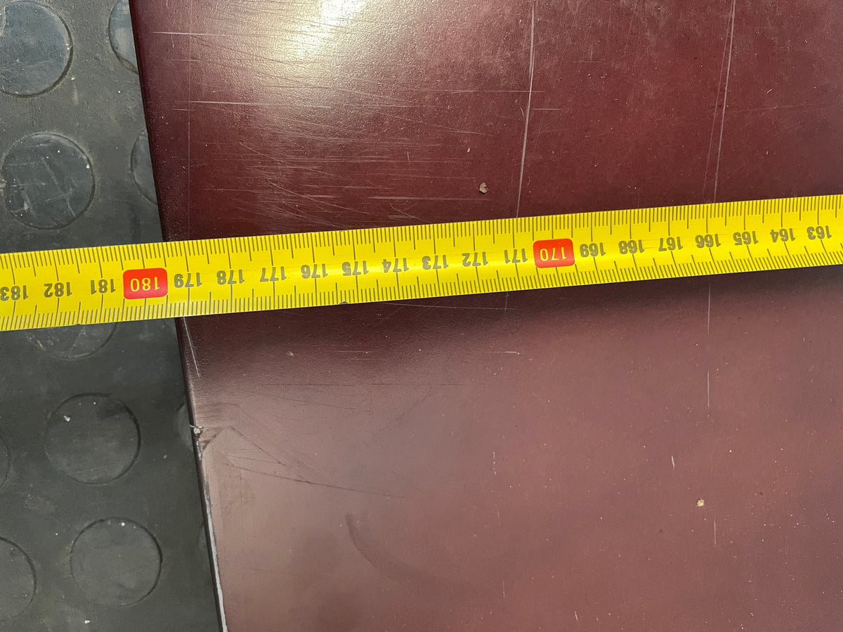 Cherry MDF Wood L-Shaped Desk Top (1.8m x 1.8m)-(one side cut/adjusted) - PRICE DROP