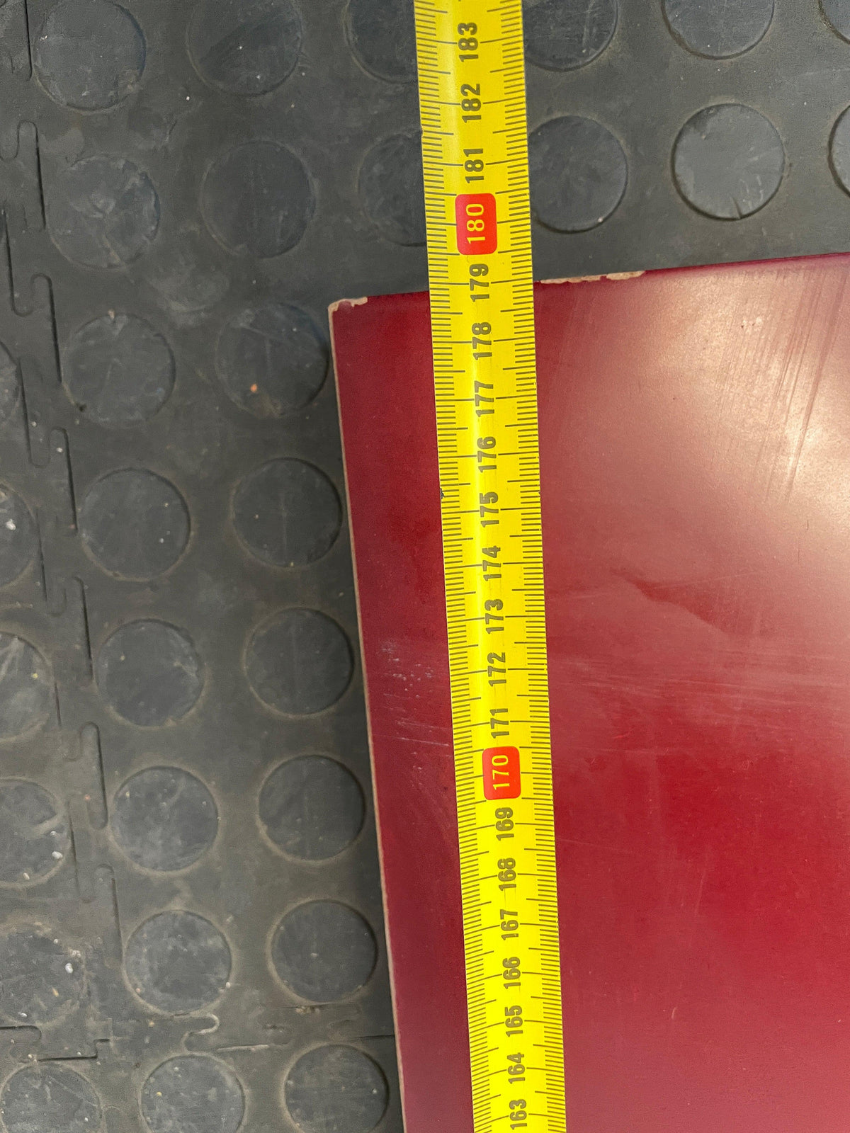 Cherry MDF Wood Desk Top (1.8m x 0.8m)(Cut Out Corner)