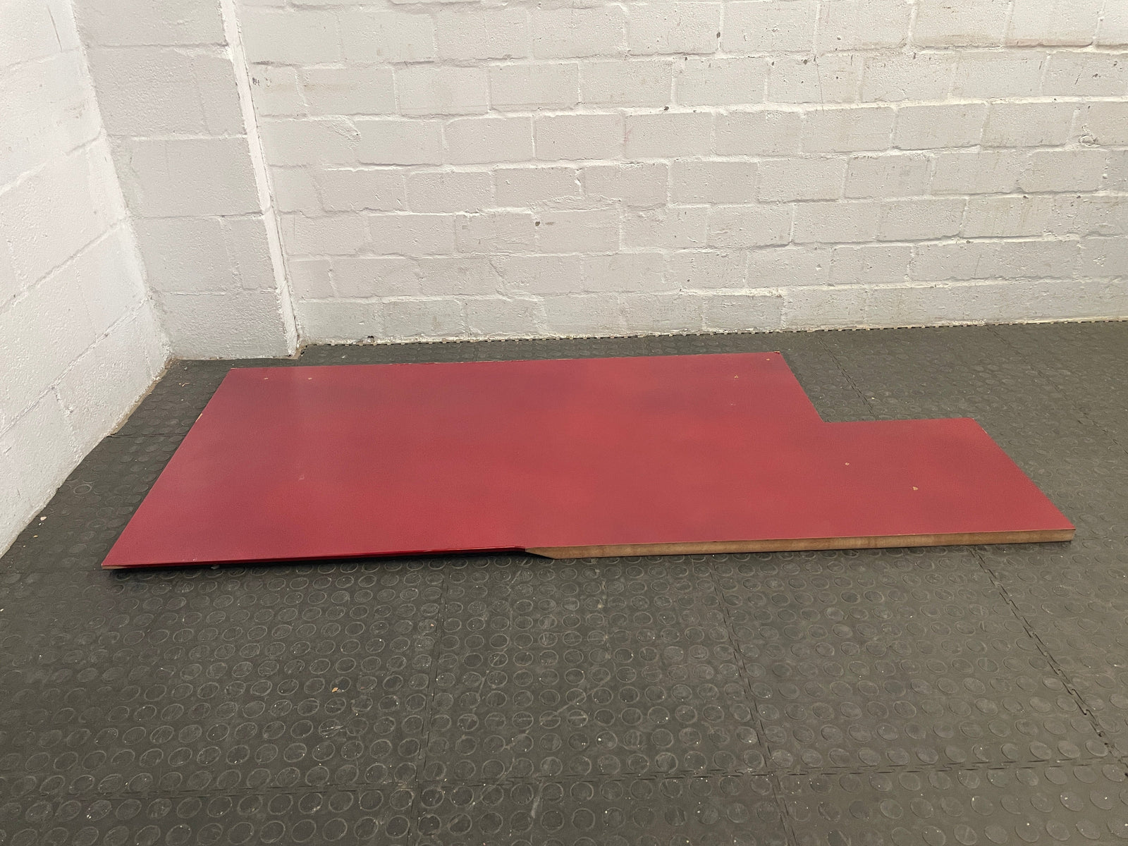 Cherry MDF Wood Desk Top (1.8m x 0.8m)(Cut Out Corner)