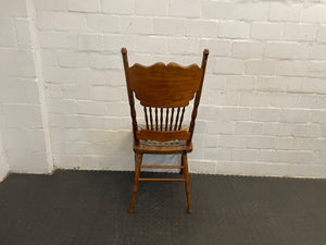 Wooden Colonial Dining Chairs (Cracked Seat) - PRICE DROP