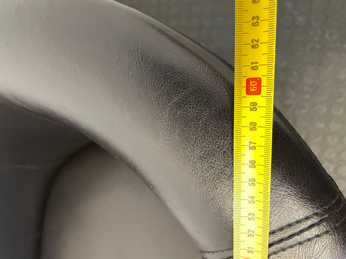 Brown Pleather Tub Chair - REDUCED