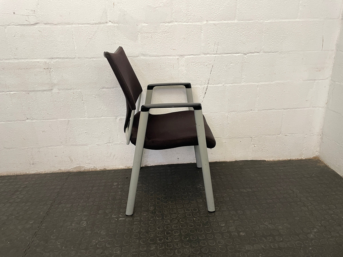 Black and Grey Visitors Chair - PRICE DROP - 2ndhandwarehouse.com