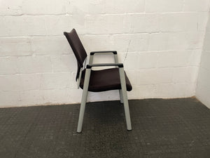 Black and Grey Visitors Chair - PRICE DROP