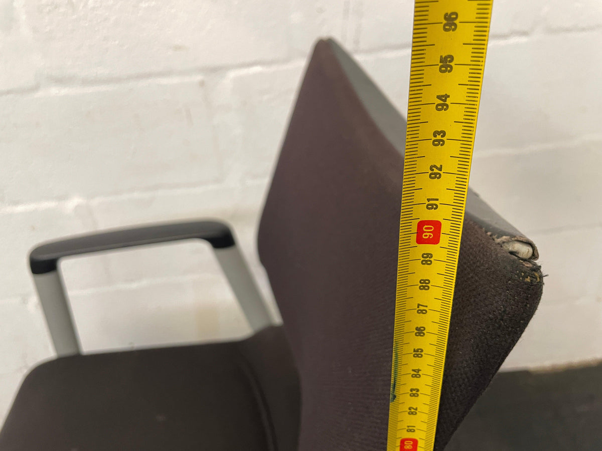 Black and Grey Visitors Chair - PRICE DROP - 2ndhandwarehouse.com