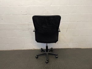 Black Office Chair with Armrest