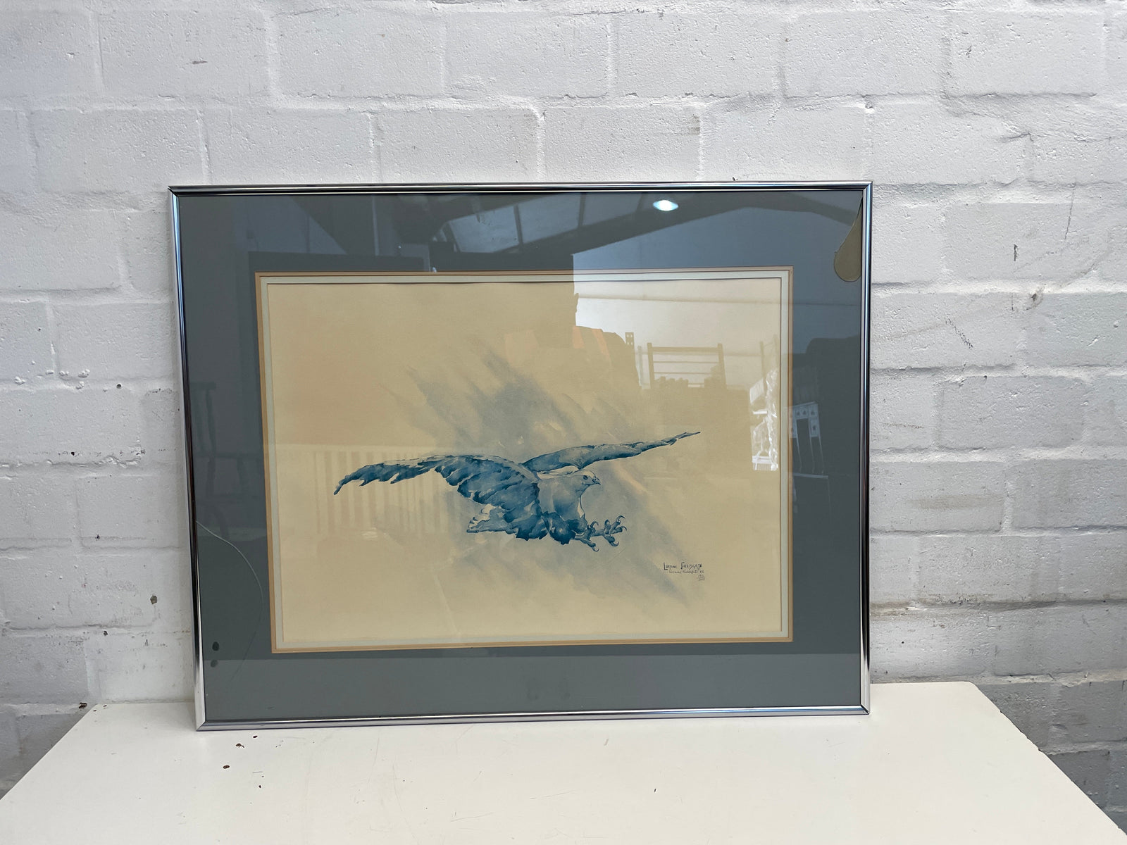 Lorraine Fieldgate -Flying Eagle Water Color Painting