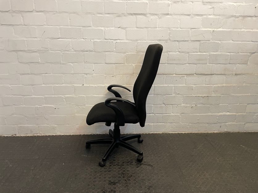 Black Highback Office Chair with Arms