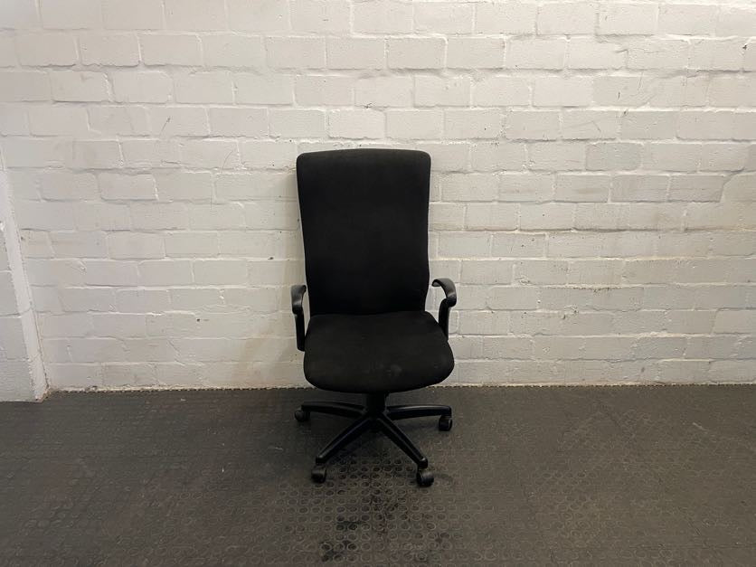 Black Highback Office Chair with Arms