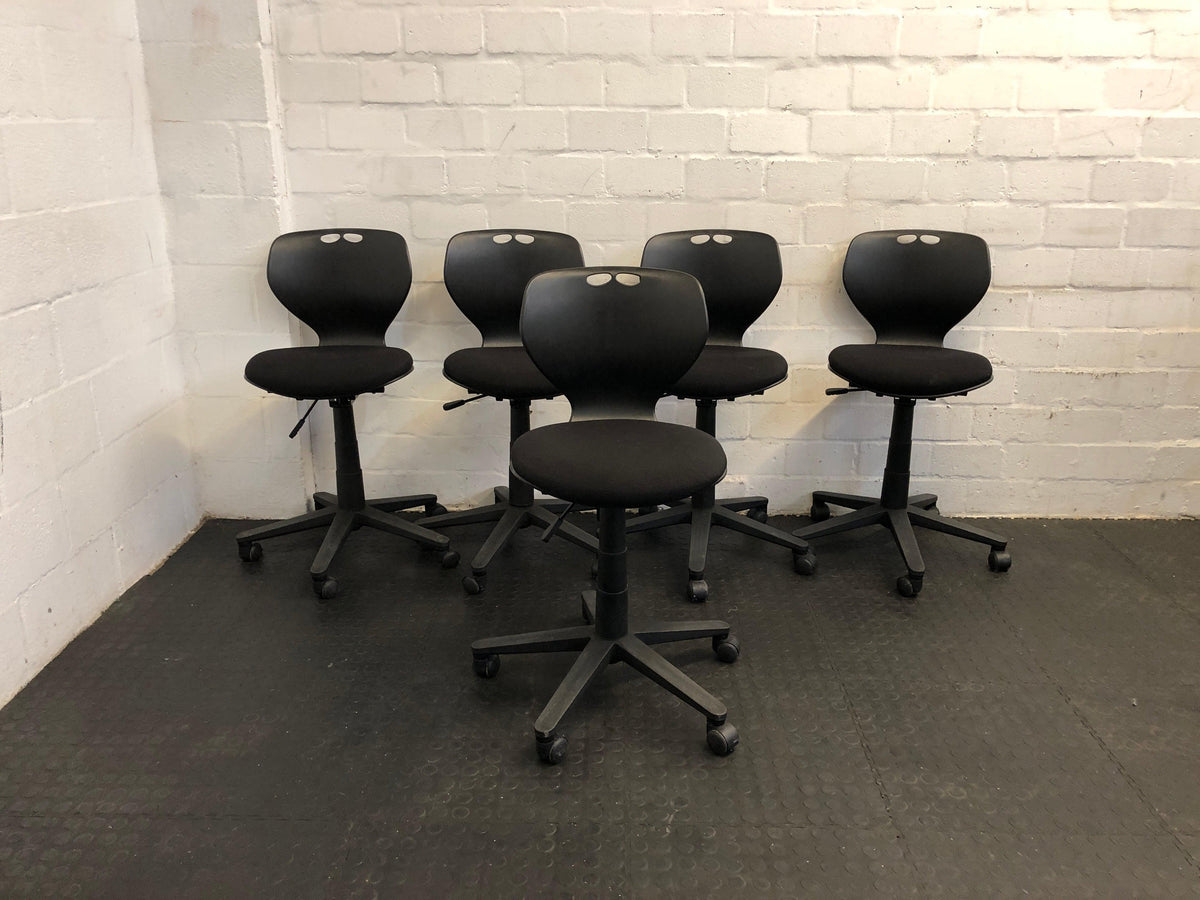 Modern Black Typist Chair