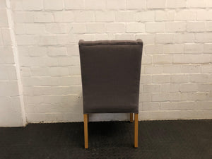 High Back Grey Plush Occational Chair - PRICE DROP