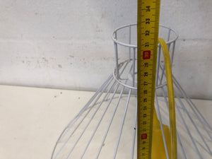White and Yellow Wire Frame Light
