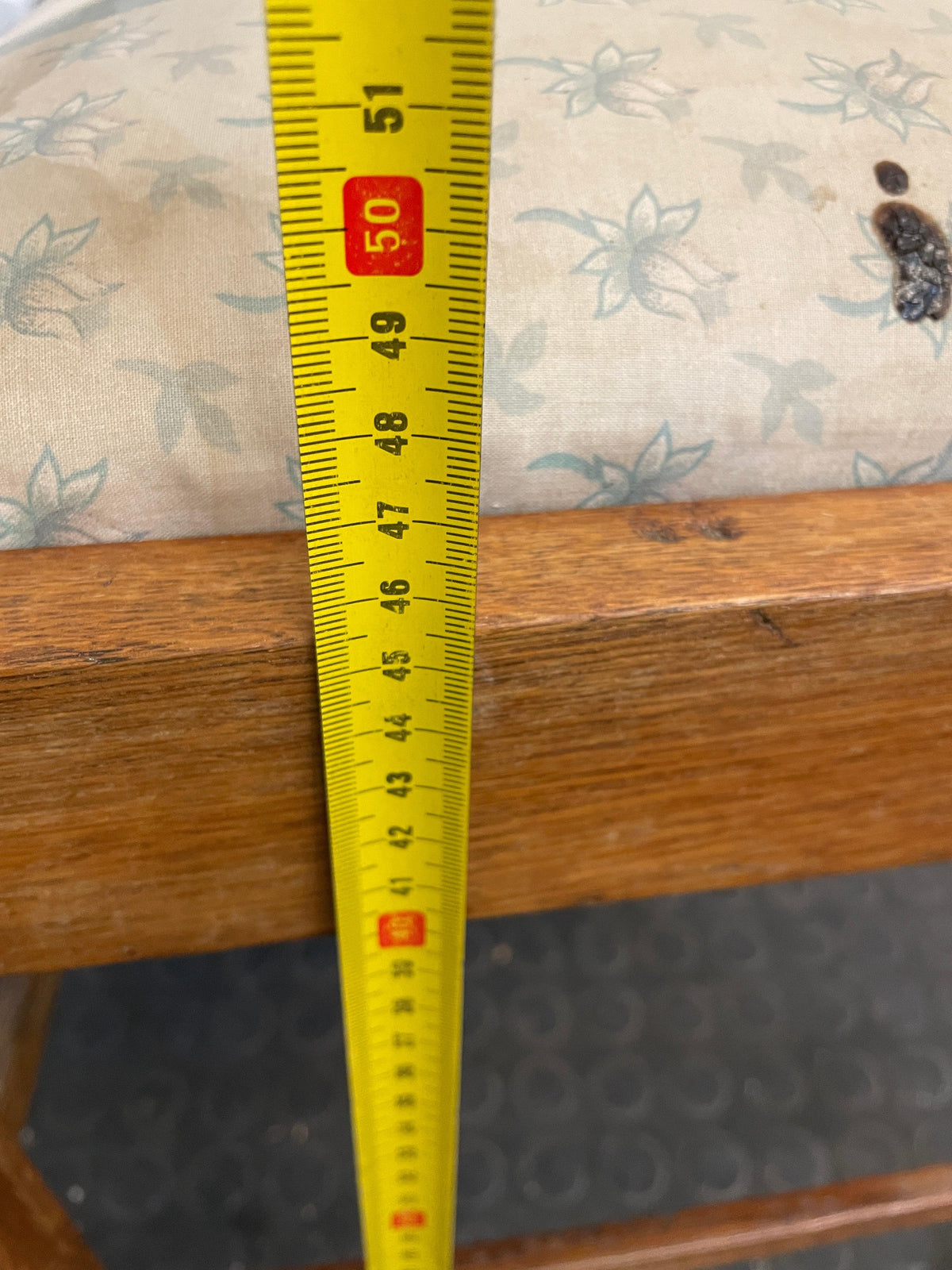 Wooden Floral Cushioned Dining Chair - PRICE DROP