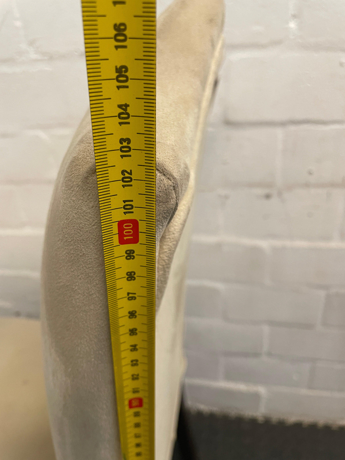 Suede Wooden Orange Material Dining Chair - PRICE DROP