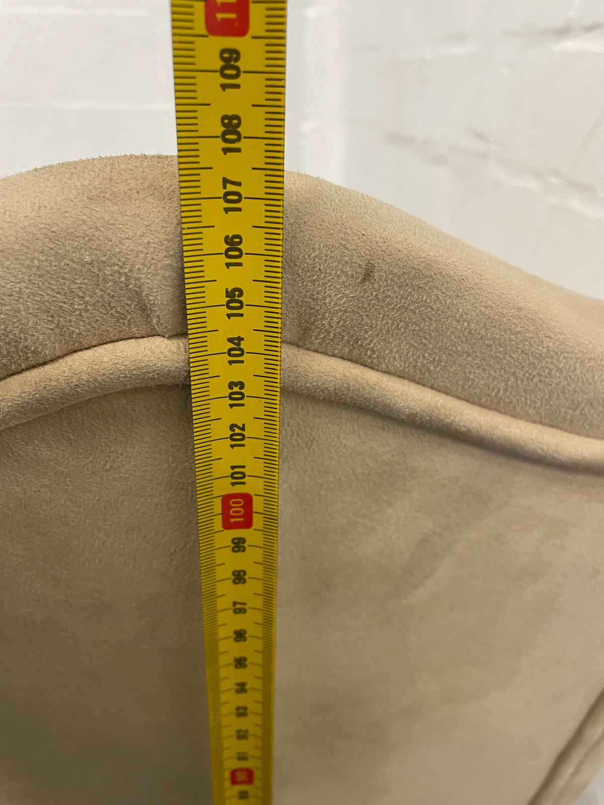 Suede Wooden Orange Material Dining Chair - PRICE DROP