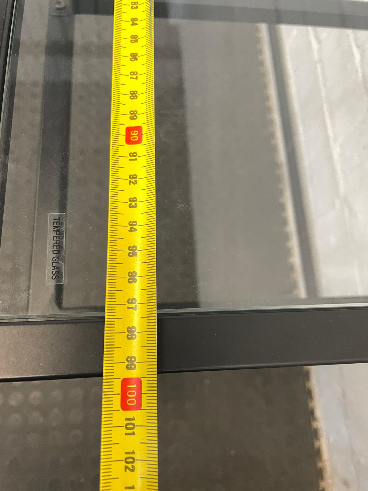 Metal Glass Top Desk - Missing small glass piece