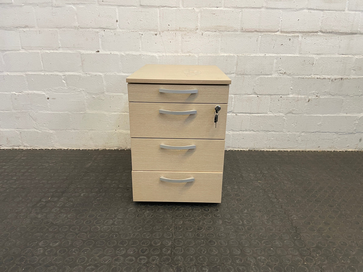 Light Wood Print Four Drawer Credenza - PRICE DROP - 2ndhandwarehouse.com